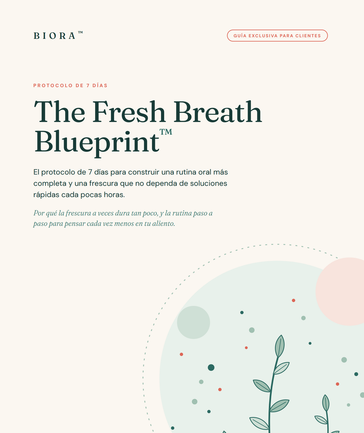 The Fresh Breath Blueprint™ | Guía Digital Biora™